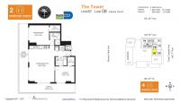 Unit H1908 floor plan