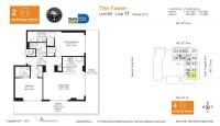 Unit H0911 floor plan