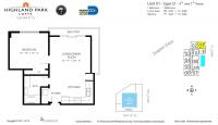 Unit 401 (D-6) floor plan