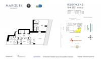 Unit 2201 floor plan