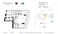 Unit 2202 floor plan