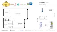 Unit B804 floor plan