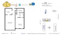 Unit C105 floor plan