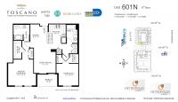 Unit 601N floor plan