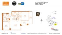 Unit H0801 floor plan