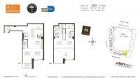 Unit M0501 floor plan