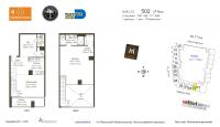 Unit M0502 floor plan