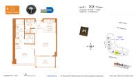 Unit M0703 floor plan
