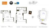 Unit M0503 floor plan