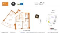 Unit M0405 floor plan