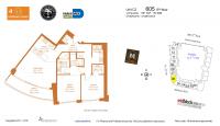 Unit M0605 floor plan