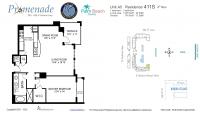 Unit 411S floor plan