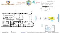 Unit EAST PH 302 floor plan