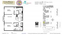 Unit 105 - 2A floor plan