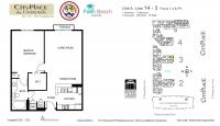 Unit 114 - 3A floor plan