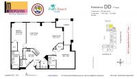 Unit 1-DD floor plan