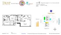 Unit 6E floor plan